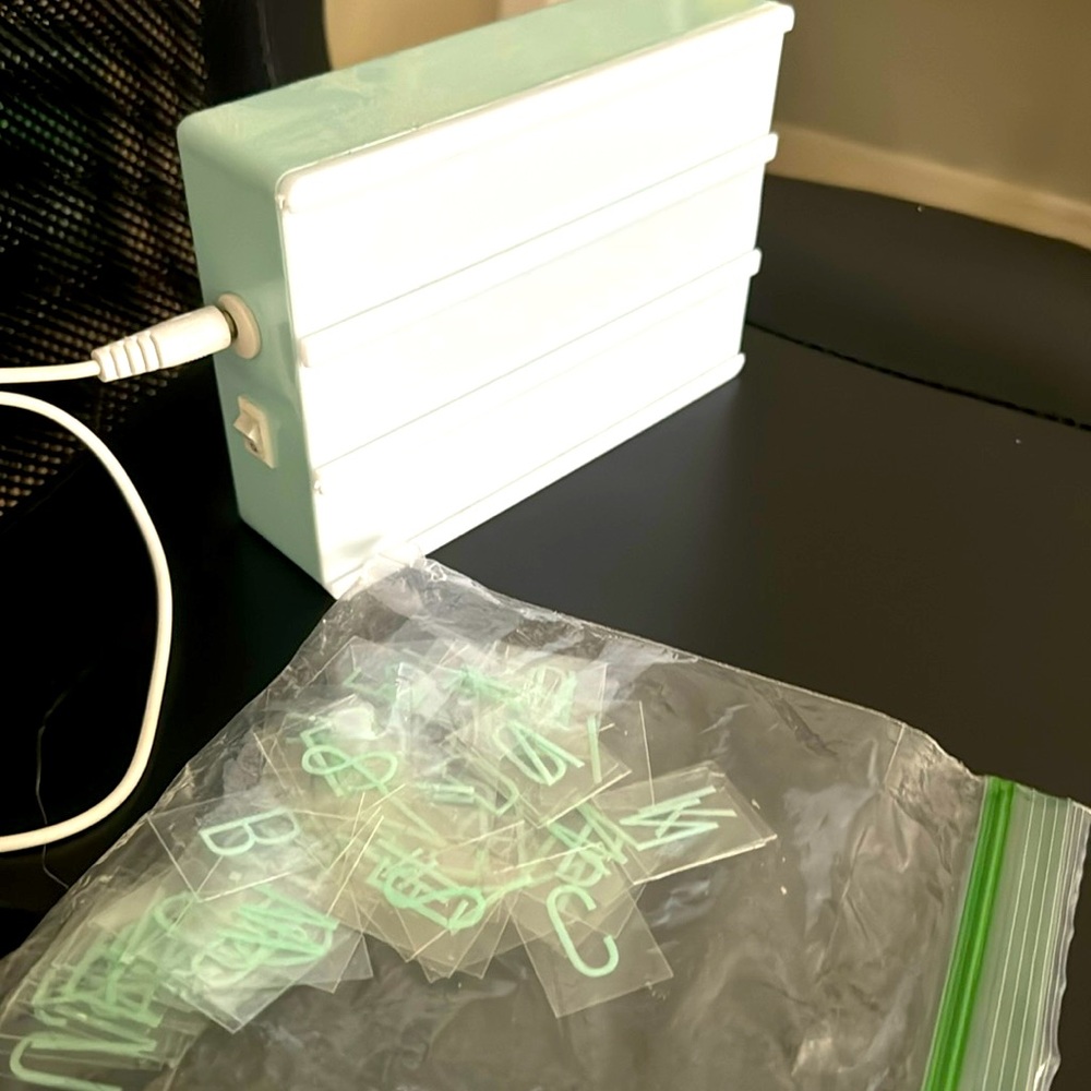 Light up sign with letters!!